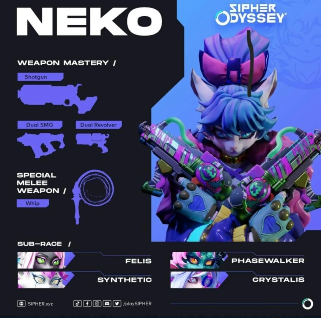 Image Doublage jeu vidéo du rôle de Neko, Sipher Odyssey, Studio Aurae