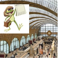 Image Lily la grenouille mascotte Musée Orsay