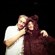 Image Claire Maoui sur scène avec Christian Bujeau