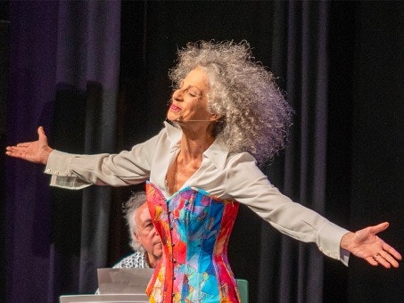 Image ms en scène pour le spectacle sur Devos et Brassens