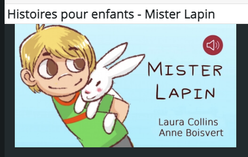 Image Voix off 'Mister Lapin' histoire jeunesse 