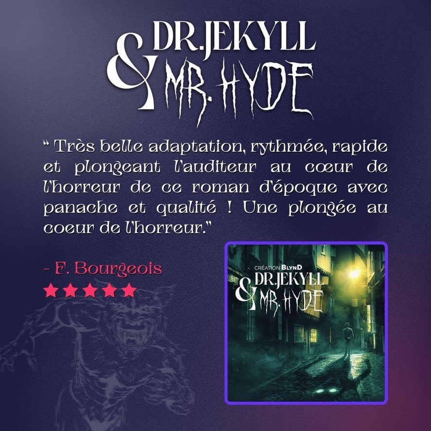 Image Jekyll et Hyde - Adaptation en fiction audio immersive