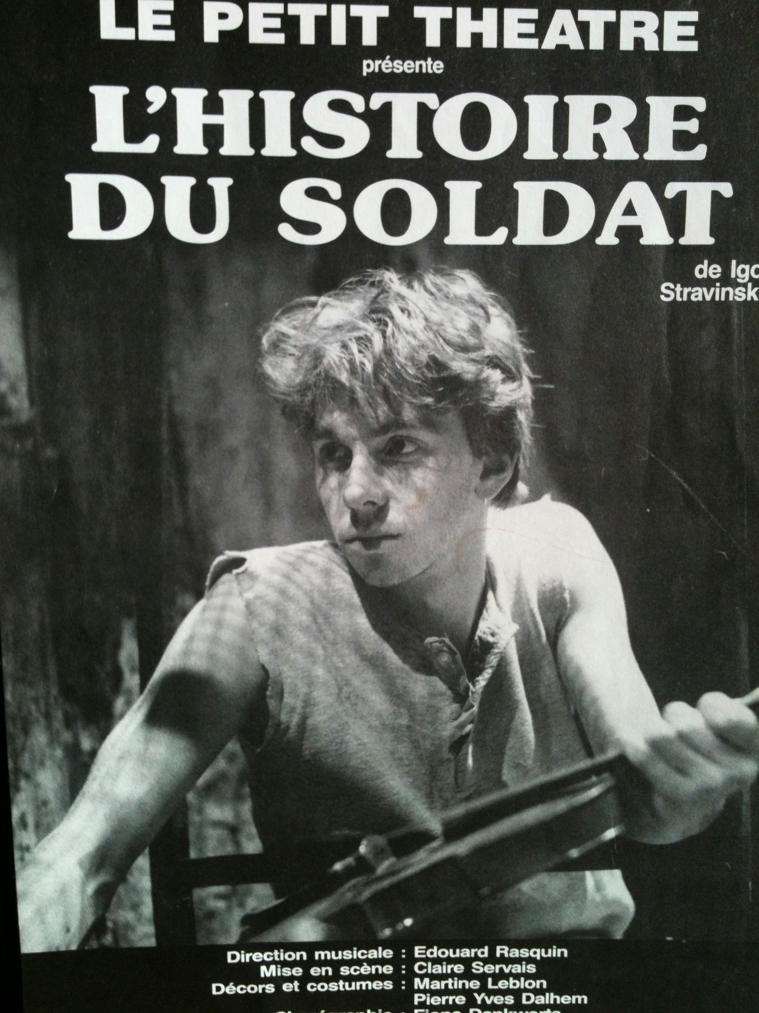 Image L'histoire du Soldat de Stravinsky et Ramuz (Opéra Royal de Wallonie) — rôle du soldat 