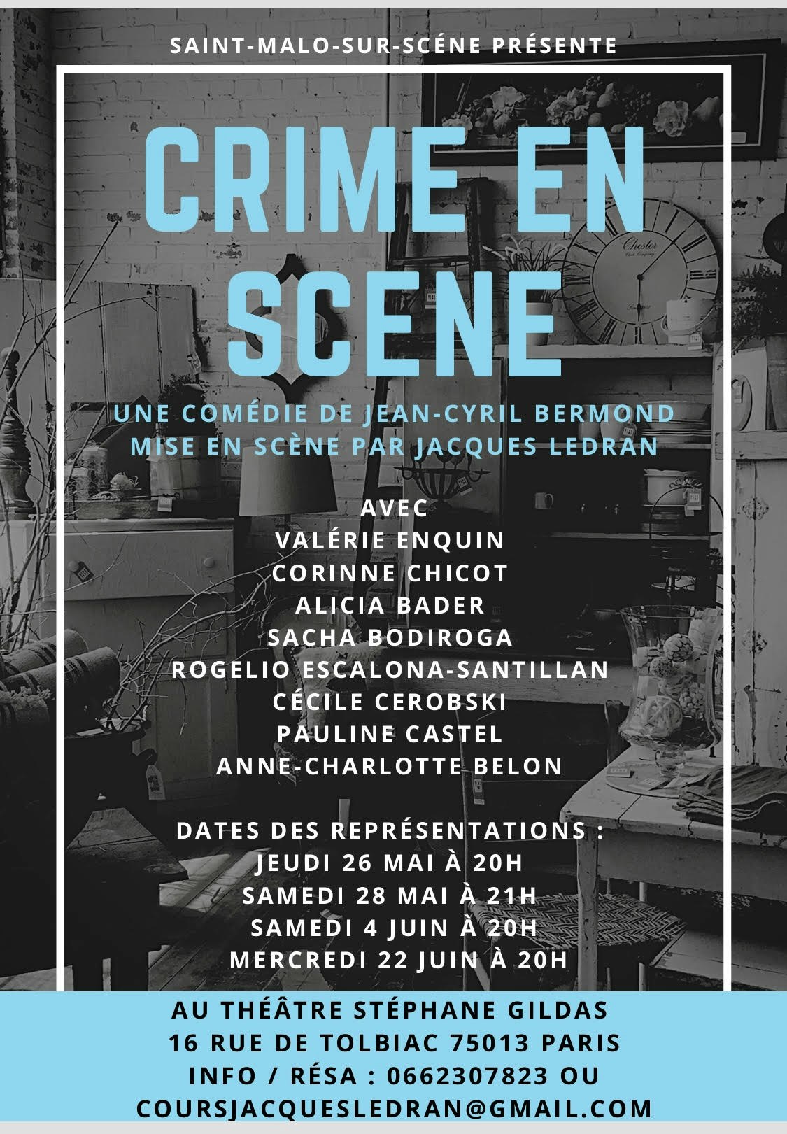 Image "Crime en scène" - Théâtre Stéphane Gildas 2022