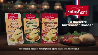 Vidéo Entremont Des Raclettes Autrement Bonnes ! Mmmm ! .